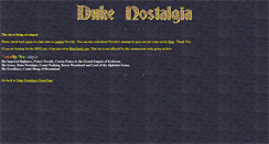 Desktop Screenshot of dukenostalgia.com