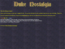 Tablet Screenshot of dukenostalgia.com